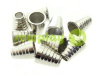 Tip "bell tree" plastiс nickel 14 mm* 11 mm, cord d= 5 mm, 10 pcs