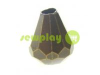 Tip "Drop" plastiс antique 11 mm* 9 mm, cord d= 3 mm, 10 pcs sku 911