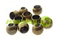 Tip "Circle" plastiс antique 8 mm* 8 mm, cord d= 3 mm, 10 pcs sku 918