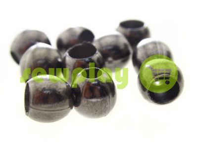 Tip "Circle" plastiс black nickel 12 mm* 12 mm, cord d= 5 mm, 10 pcs sku 944