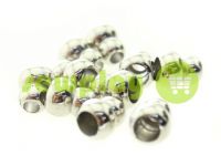 Tip "Snowman" plastiс nickel 12 mm* 10 mm, cord d= 4 mm, 10 pcs sku 923