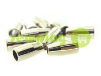 Tip "bell small" plastiс nickel 13 mm* 6 mm, cord d= 3 mm, 10 pcs sku 926