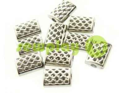 Tip fluted "basket" plastiс nickel, 11 mm* 14 mm, cord d= 4 mm, 10 pcs sku 938