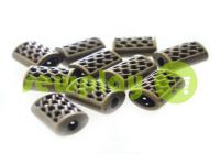 Tip fluted "basket" plastiс antique, 11 mm* 14 mm, cord d= 4 mm, 10 pcs sku 939