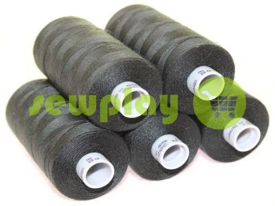 Нитка Gutermann 80 tkt, колір 0000 арт 2229