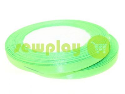 Satin Tape 7mm, color spring green, length 25 m