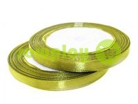 Satin Tape 7mm, color dark khaki, length 25 m