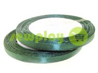 Satin Tape 7mm, color dark forestgreen, length 25 m