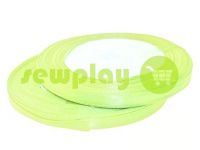 Satin Tape 7mm, color greenyellow, length 25 m