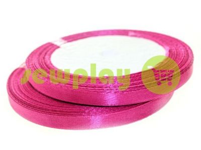 Satin Tape 7mm, color medium violetred, length 25 m