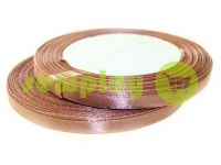 Satin Tape 7mm, color saddlebrown, length 25 m