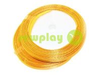 Satin Tape 7mm, color gold, length 25 m