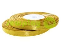 Satin Tape 7mm, color goldenrod, length 33 m