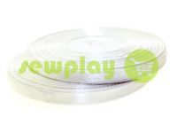 Satin Tape 7mm, color ivory, length 33 m