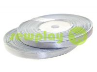 Satin Tape 7mm, color lightgrey, length 33 m