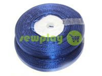 Satin Tape 7mm, color midnightblue, length 33 m