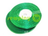 Satin Tape 7mm, color dark green, length 33 m