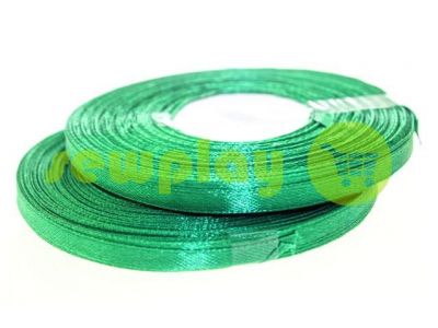 Satin Tape 7mm, color dark green, length 33 m