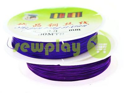 Wire for beads 0.3 mm, length 30 m, color blue sku 2285