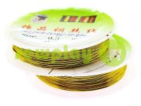 Wire for beads 0.3 mm, length 30 m, color gold