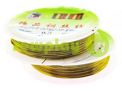 Wire for beads 0.3 mm, length 30 m, color gold sku 2291