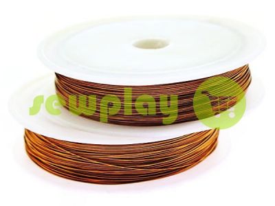 Wire for beads 0.4 mm, length 50 m, color bronze sku 2305