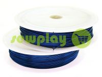 Wire for beads 0.37 mm, length 50 m, color dark turquoise