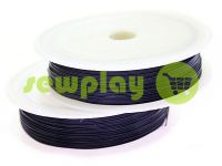 Wire for beads 0.37 mm, length 50 m, color black