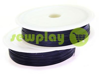 Wire for beads 0.37 mm, length 50 m, color black sku 2302