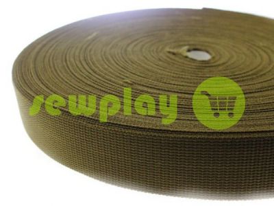 Braid for bags polyamide 20 mm - 50 mm, olive sku 2347