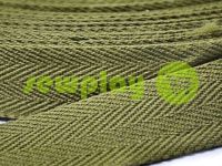 Braid rep cotton 20 mm, 23 mm, 25 mm, khaki sku 2350