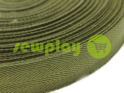 Braid rep cotton 20 mm, 23 mm, 25 mm, khaki sku 2350