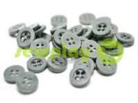 Button plastic four-shock, color gray, packing 25 pcs