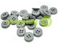 Гудзик пластиковий чотирьох-ударний, колір сірий, упаковка 25 шт арт 2396