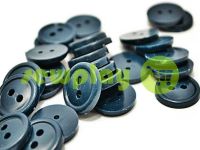 Button plastic two-shock, color dark-blue, packing 25 pcs sku 2408