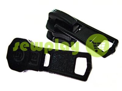 Slider for metal zipper square II type 5 black sku 2742