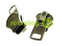 Slider SQUARE for metal zipper type 10 black nickel sku 1235