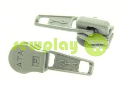 Slider standard for spiral zipper type 5 gray  sku 1243