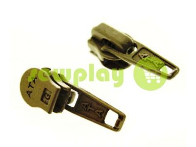 Slider standard for spiral zipper type 5 olive  sku 1245