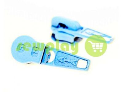 Slider standard for spiral zipper type 5 blue  sku 1253