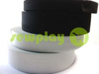 Elastic band textile black 20 mm - 50 mm standard sku 1258