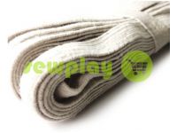 Elastic band textile white 10 mm cottons, 10 m