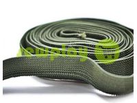 Elastic band textile olive 20 mm - 40 mm thick