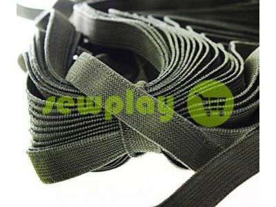 Elastic band textile olive 10 mm thick, 25 m sku 1264