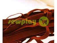 Elastic band textile brown 10 mm thick, 25 m sku 1266