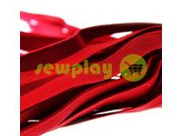 Elastic band textile red 10 mm thick, 25 m sku 1271