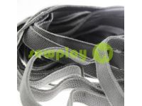 Elastic band textile gray 10 mm thick, 25 m sku 1272