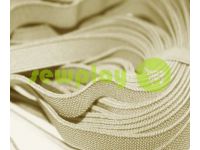 Elastic band textile light beige 10 mm thick, 25 m sku 2172