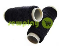 Thread elastic black 25 m