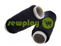 Thread elastic black 25 m